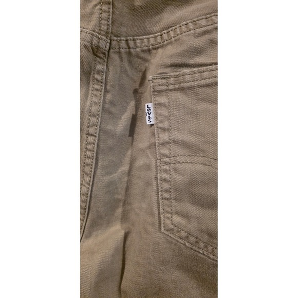 Levi's 505 Jeans Mens 34x29 Beige Denim 5-Pocket Straight Leg Comfort Everyday - Picture 3 of 4